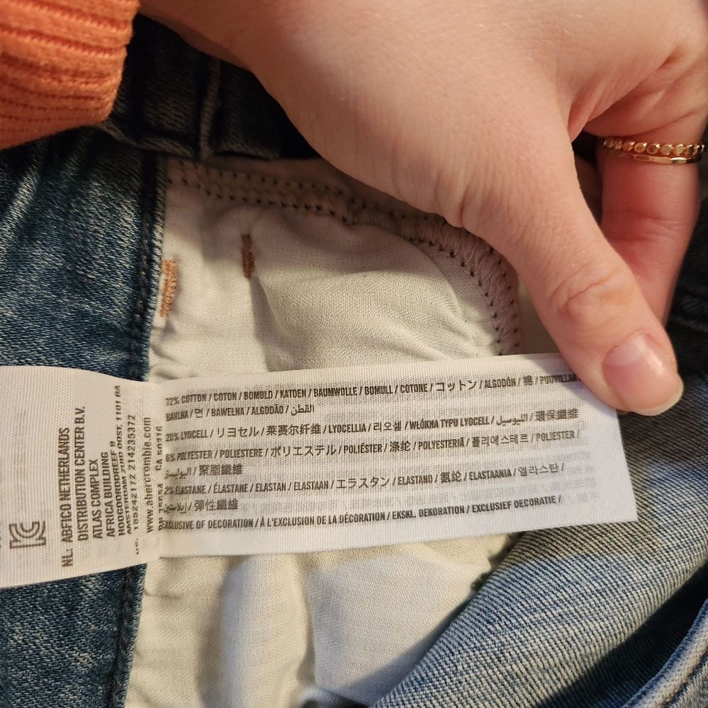 Abercrombie & Fitch Harper Skinny Boot Light Wash Jeans size 24/00S - Picture 9 of 11